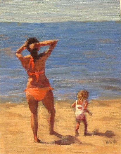 woman and child at Dana Point