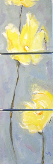 abstract acrylic tulip