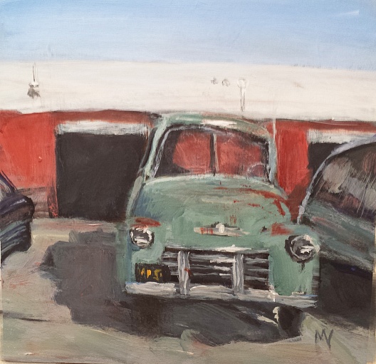 old green 1950 chevy