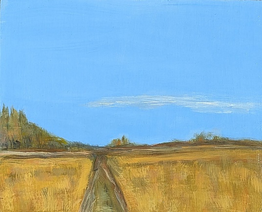 Golden Mendocino Bluffs Blue Sky