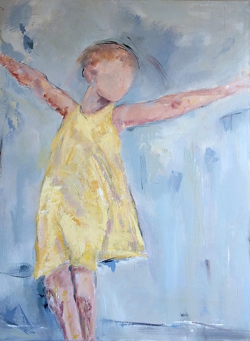 girl twirling -$1150  Sold at Branded Boutique solo Mill Valley 2019
